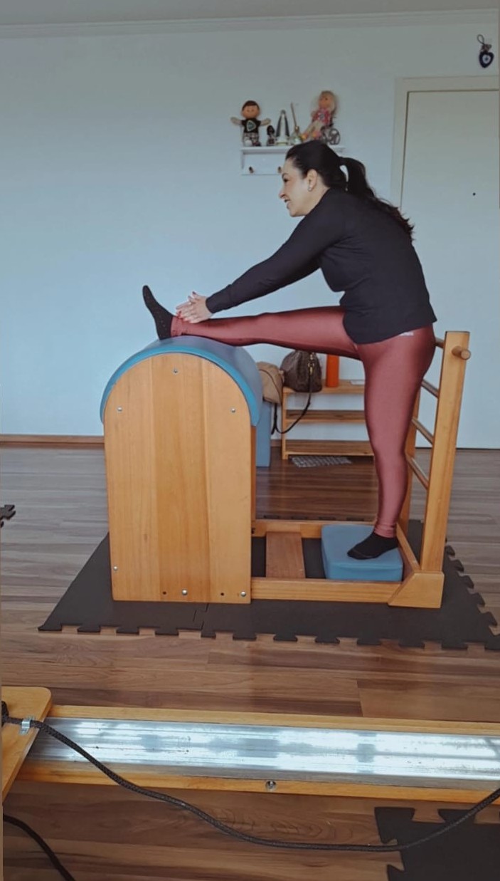 Aula de Pilates no espaço do studio